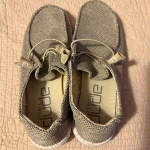 Hey Dude Women's Slip-On Moccasins in Sand Beige